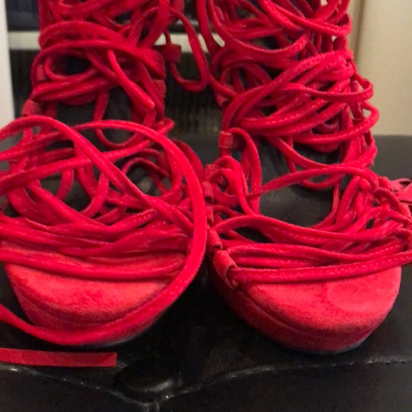 Jeffrey Campbell suede read tie up shoes 👠 - Picture 2 of 8